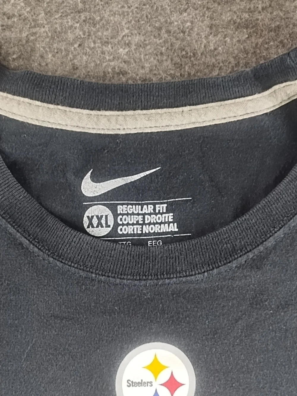 Nike Men’s Black Polamalu Tee with White 43 Graphic